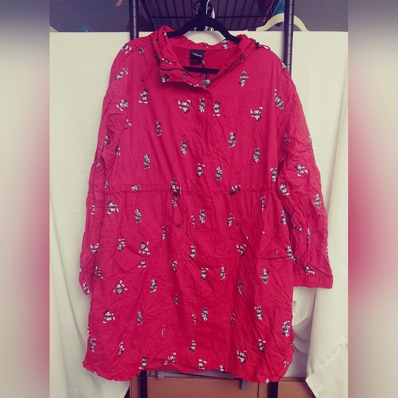 torrid Jackets & Blazers - Torrid Red Disney Mickey and Minnie Mouse raincoat NWT